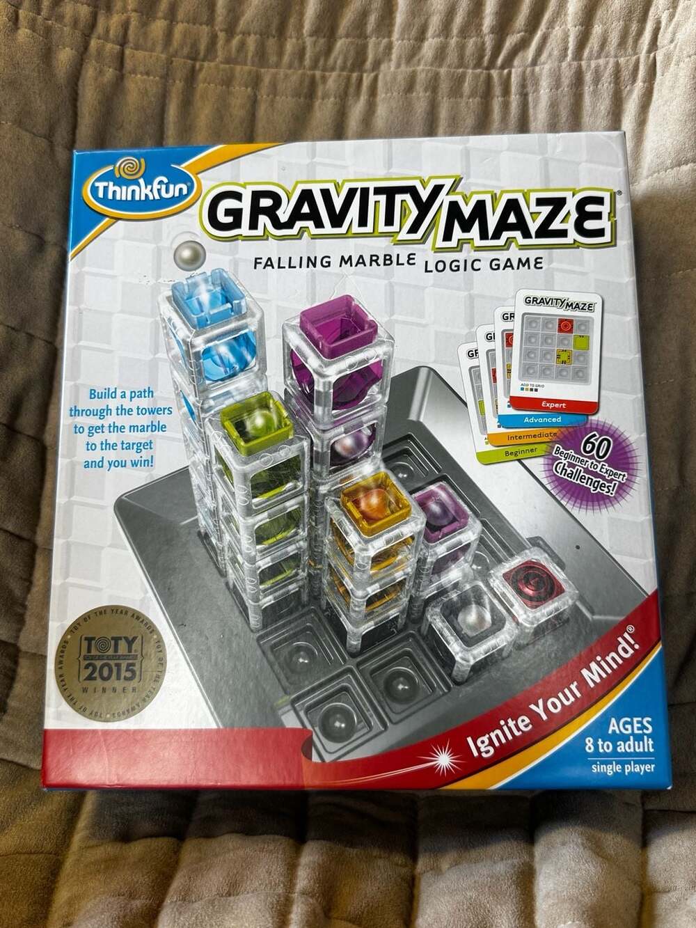 ThinkFun Gravity Maze Falling Marble Logic Game